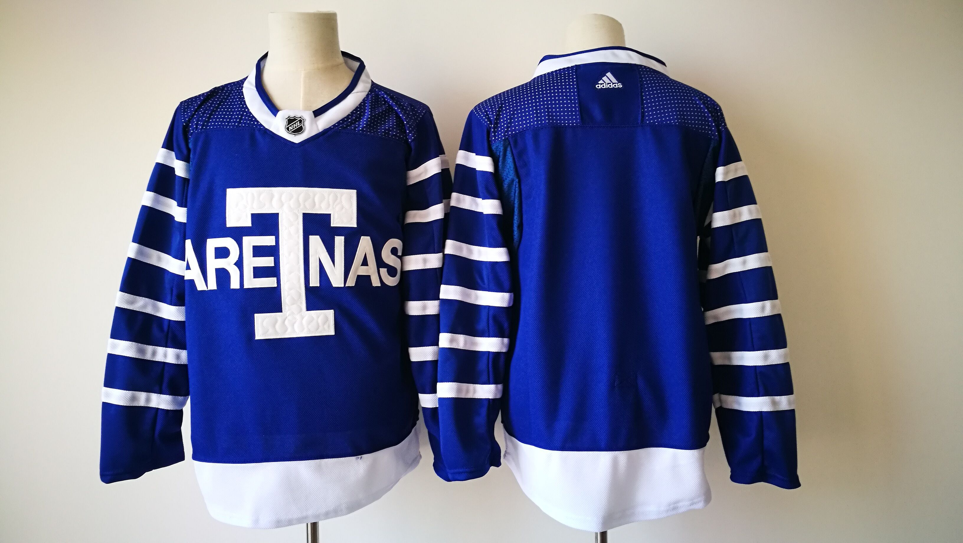 2017 Men NHL Toronto Maple Leafs Blank Adidas blue jersey